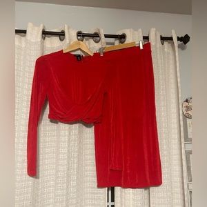 Sincerely Jules Red Skirt Set